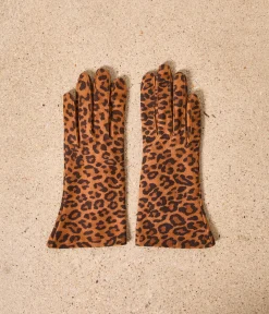 Mellow Yellow Gants-Gants léopard Kiara