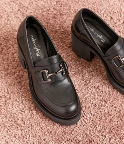 Femme Mellow Yellow Derbies, Mocassins-Mocassins crantés cuir Pernille