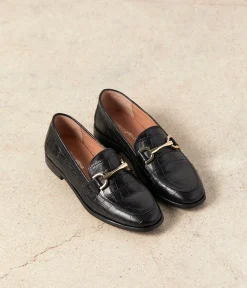 Femme Mellow Yellow Derbies, Mocassins-Mocassins croco Nelli