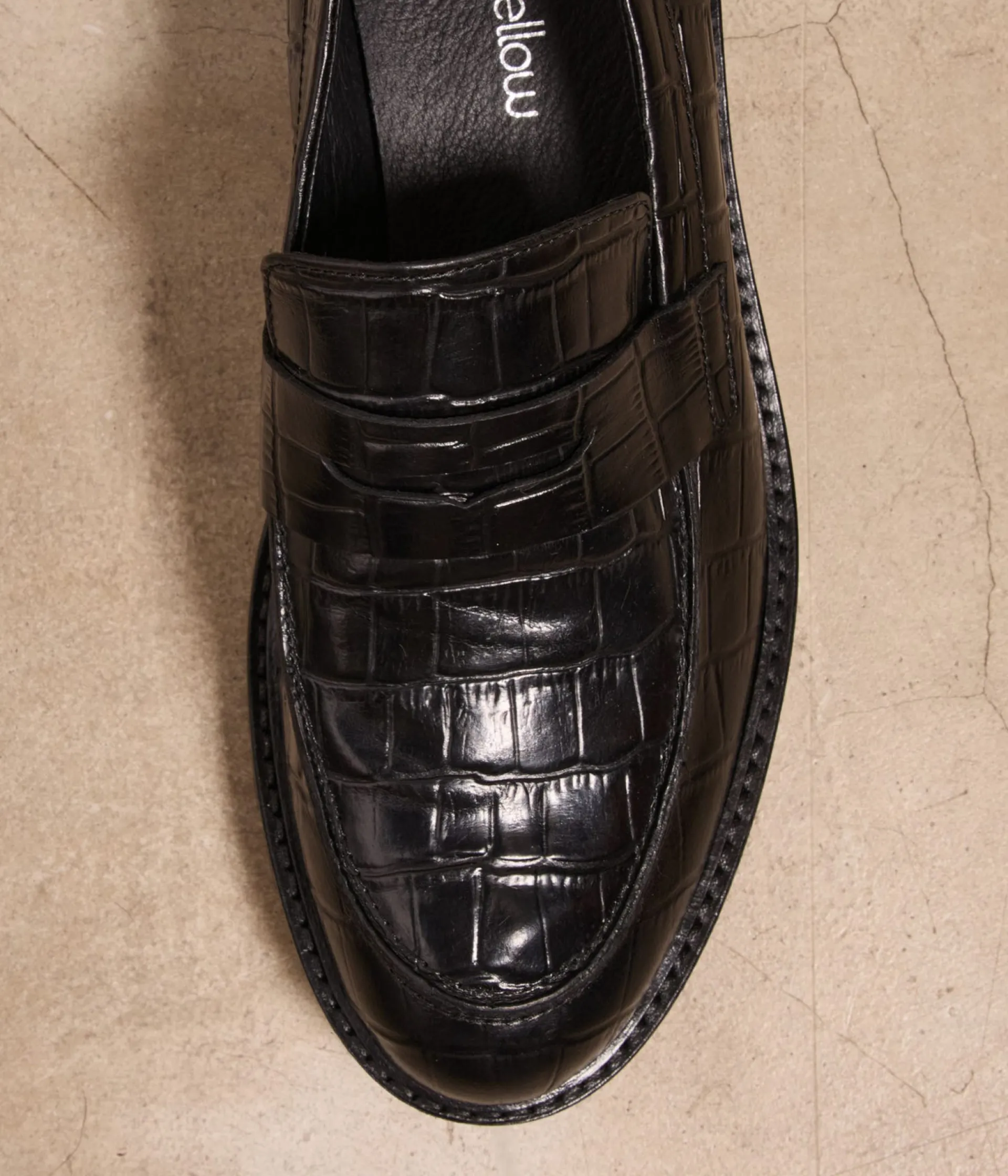 Femme Mellow Yellow Derbies, Mocassins-Mocassins croco s Aubree