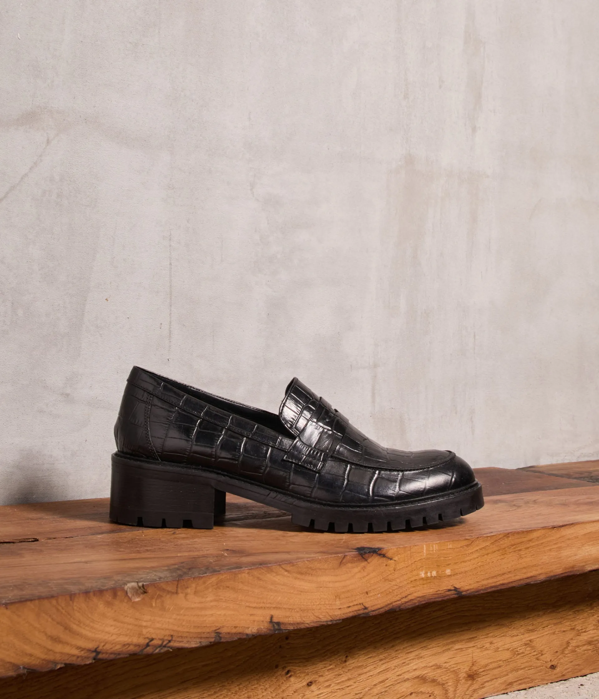 Femme Mellow Yellow Derbies, Mocassins-Mocassins croco s Aubree