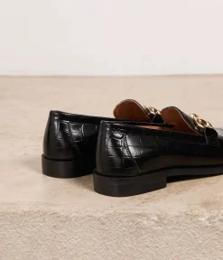 Femme Mellow Yellow Derbies, Mocassins-Mocassins cuir croco Colette