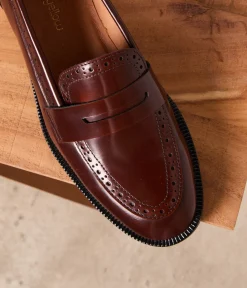 Femme Mellow Yellow Derbies, Mocassins-Mocassins cuir Ross