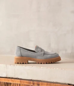 Femme Mellow Yellow Derbies, Mocassins-Mocassins cuir velours Pharell