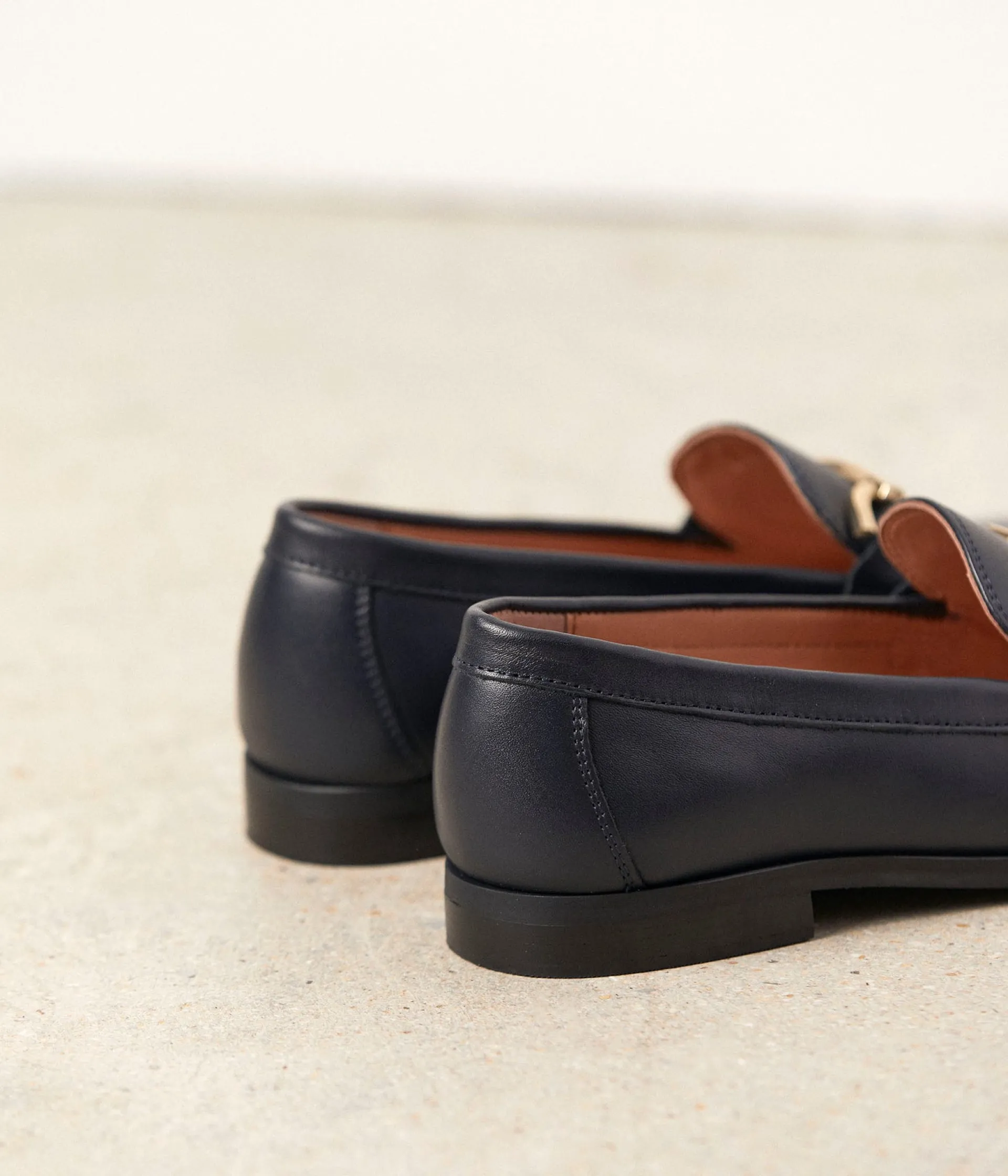 Femme Mellow Yellow Derbies, Mocassins-Mocassins en cuir Nelia