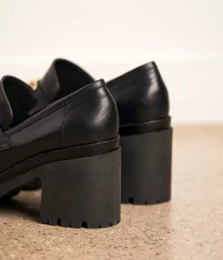 Femme Mellow Yellow Derbies, Mocassins-Mocassins noirs bijou Annah