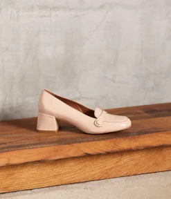 Femme Mellow Yellow Derbies, Mocassins-Mocassins rose poudré Anatole