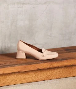 Femme Mellow Yellow Derbies, Mocassins-Mocassins rose poudré Anatole