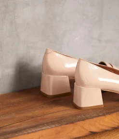 Femme Mellow Yellow Derbies, Mocassins-Mocassins rose poudré Anatole