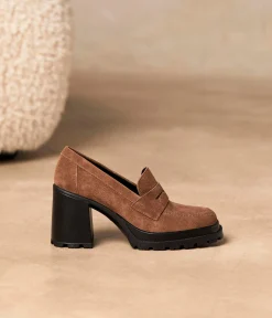 Femme Mellow Yellow Derbies, Mocassins-Mocassins velours Anessa