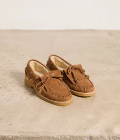 Femme Mellow Yellow Derbies, Mocassins-Mocassins velours Jumper