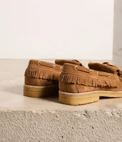 Femme Mellow Yellow Derbies, Mocassins-Mocassins velours Jumper