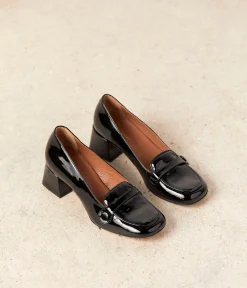 Femme Mellow Yellow Derbies, Mocassins-Mocassins vernis Anatole