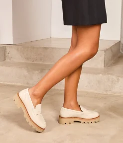 Femme Mellow Yellow Derbies, Mocassins-Mocassins vernis Joy