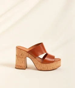 Femme Mellow Yellow Sandales-Mules compensées liège Sara