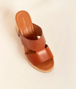 Femme Mellow Yellow Sandales-Mules compensées liège Sara