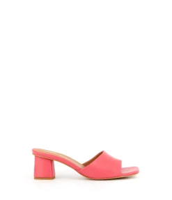 Femme Mellow Yellow Mules-Mules cuir rose Lana