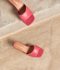 Femme Mellow Yellow Mules-Mules cuir rose Lana