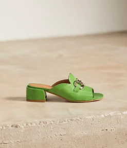 Femme Mellow Yellow Sandales-Mules cuir bijoux Gisèle