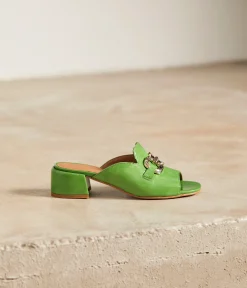 Femme Mellow Yellow Sandales-Mules cuir bijoux Gisèle