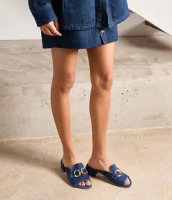 Femme Mellow Yellow Sandales-Mules denim bijoux Gisèle