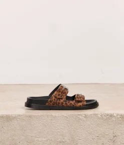 Femme Mellow Yellow Sandales-Mules léopard Tino