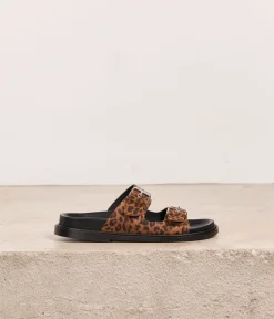 Femme Mellow Yellow Sandales-Mules léopard Tino