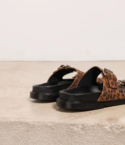 Femme Mellow Yellow Sandales-Mules léopard Tino