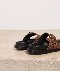 Femme Mellow Yellow Sandales-Mules léopard Tino