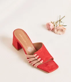 Femme Mellow Yellow Mules-Mules rouges Tracy