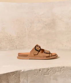 Femme Mellow Yellow Sandales-Mules velours beige Jade