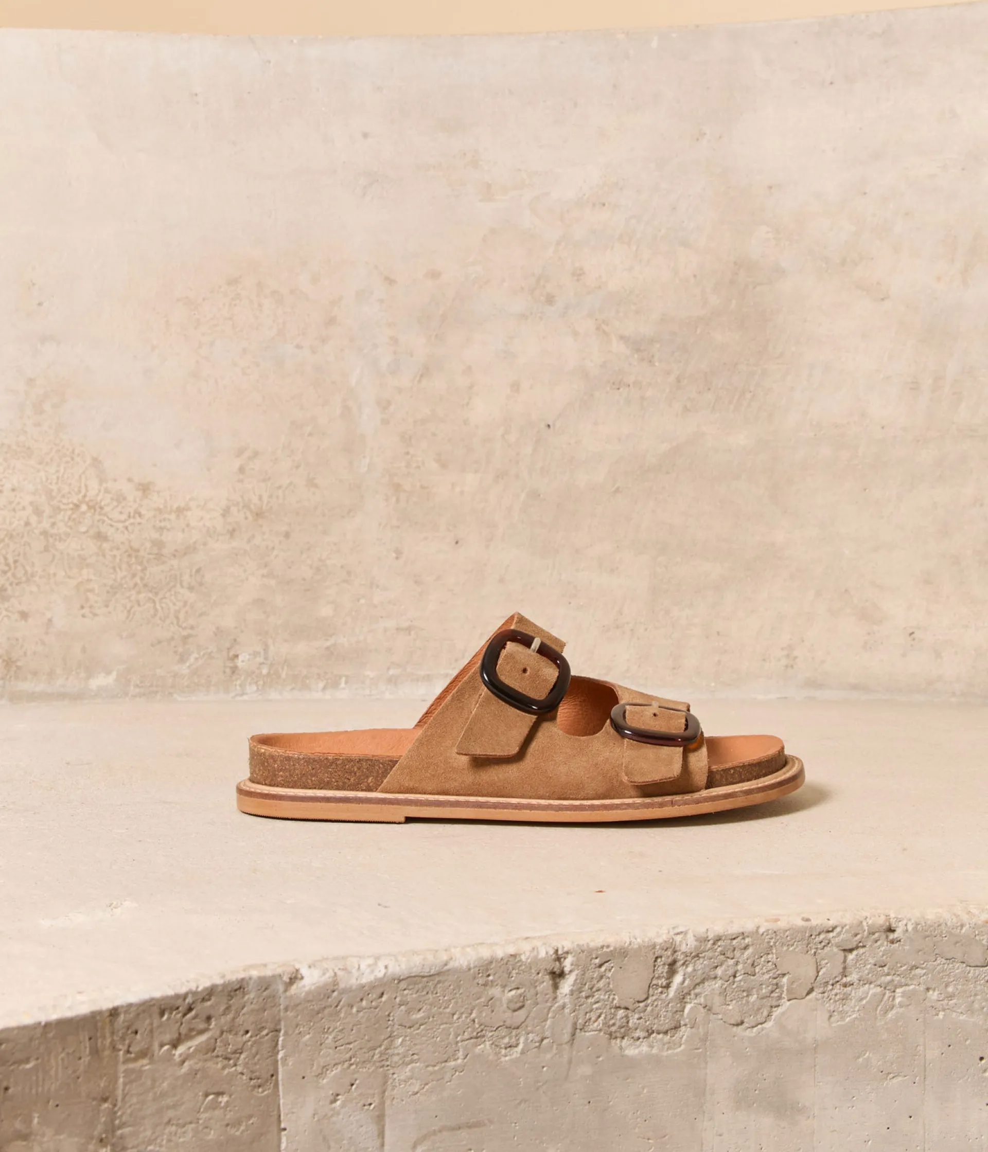 Femme Mellow Yellow Sandales-Mules velours beige Jade