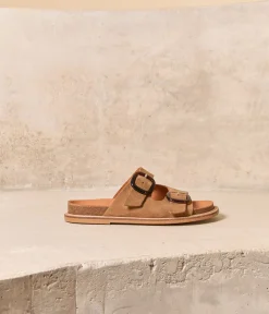 Femme Mellow Yellow Sandales-Mules velours beige Jade