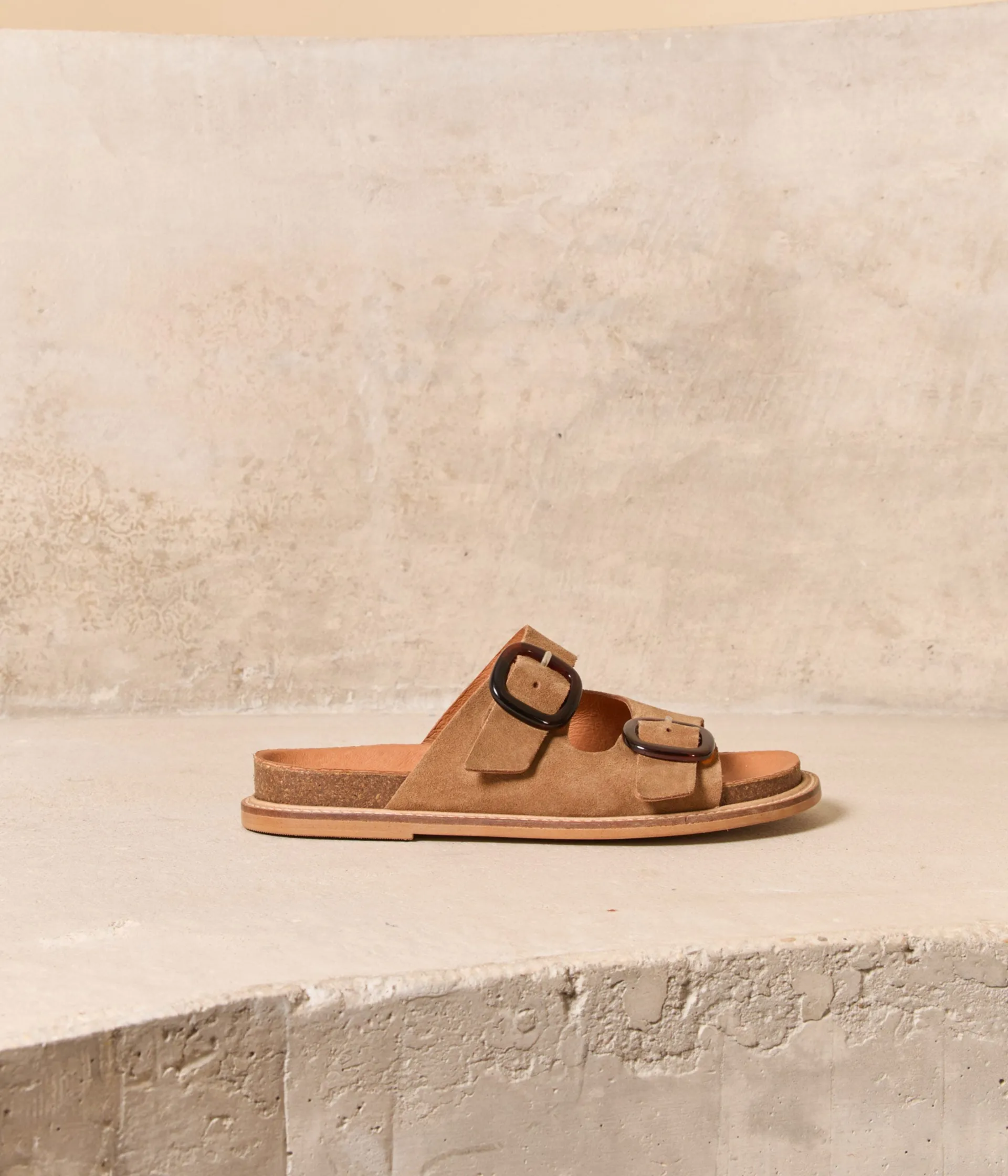 Femme Mellow Yellow Sandales-Mules velours beige Jade