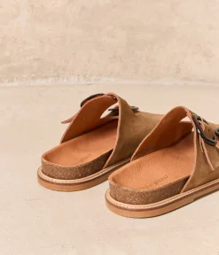 Femme Mellow Yellow Sandales-Mules velours beige Jade