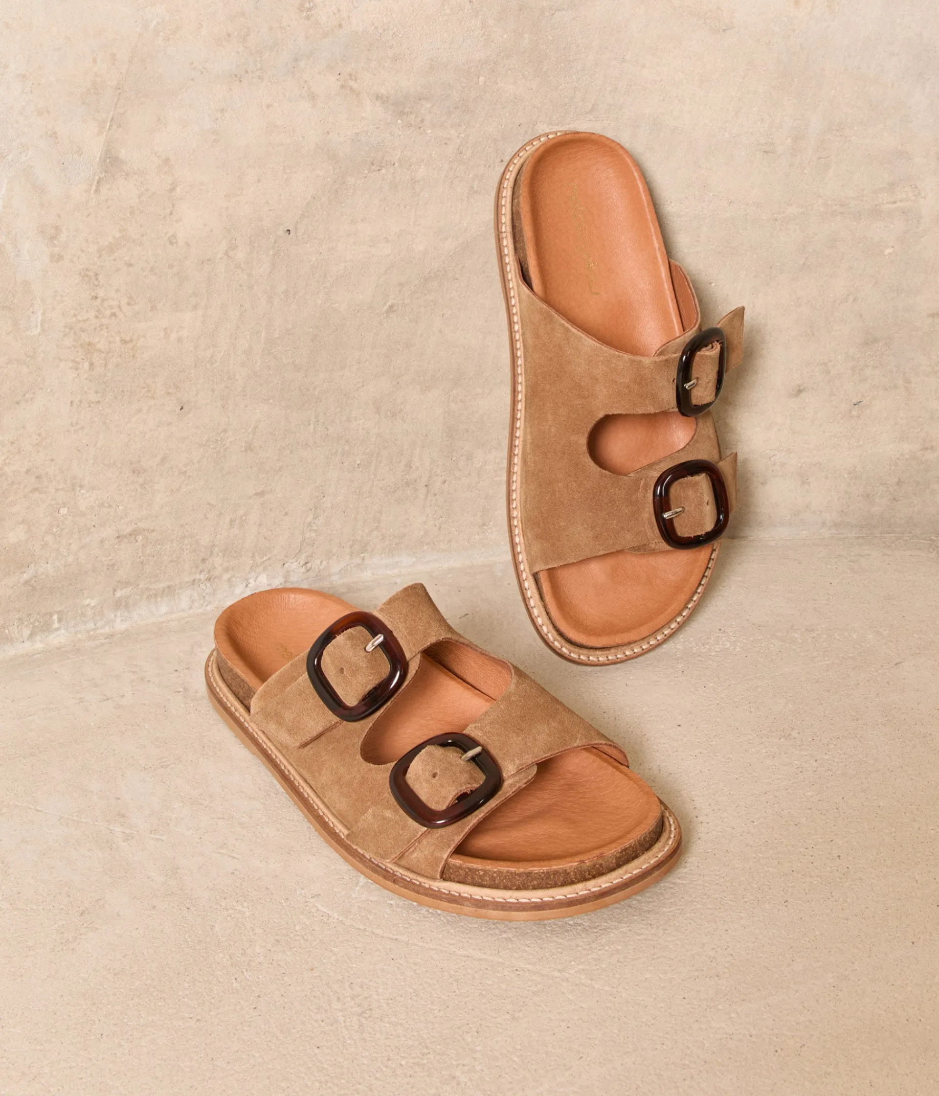 Femme Mellow Yellow Sandales-Mules velours beige Jade