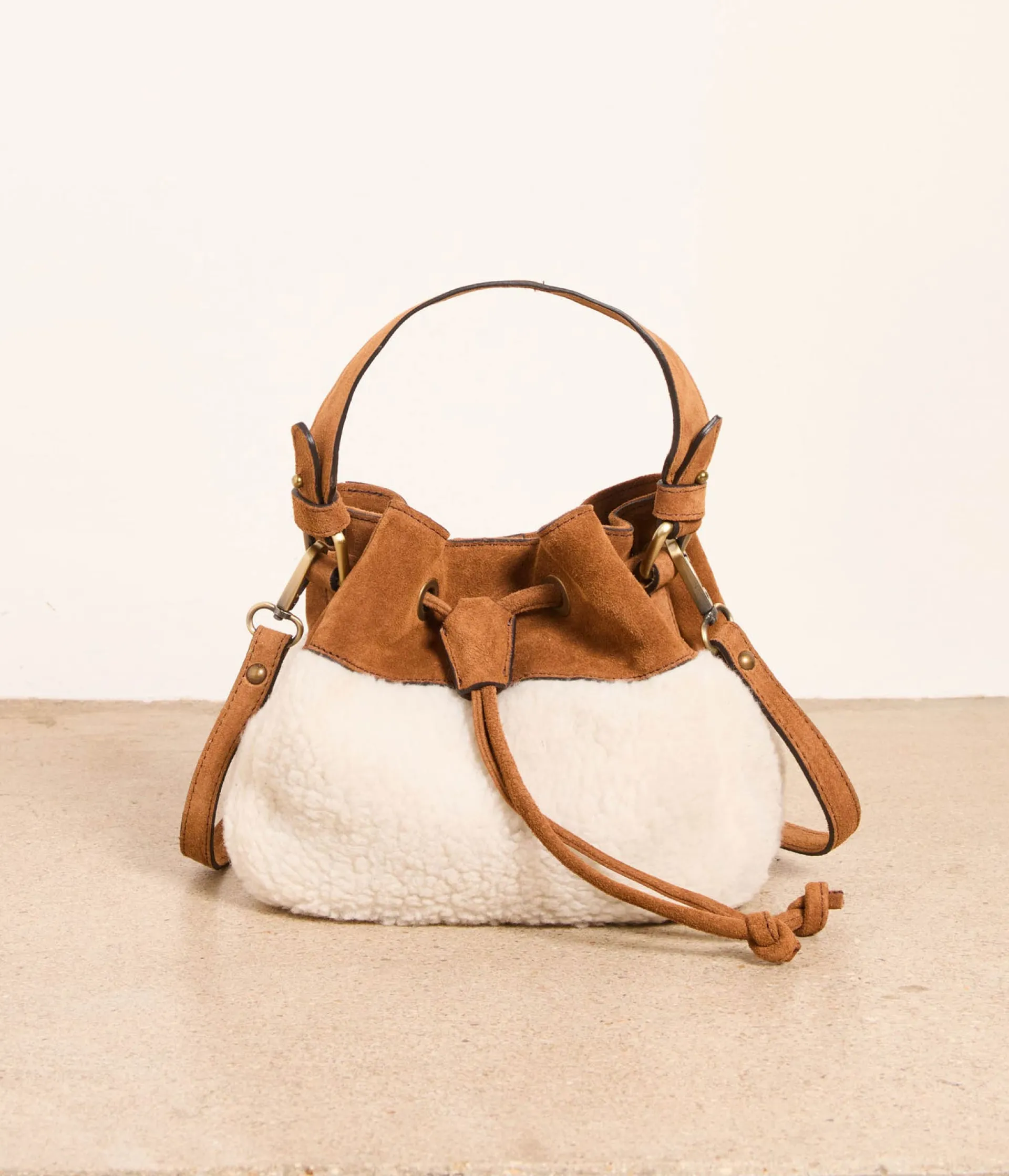 Mellow Yellow Sacs, Pochettes-Sac seau écru Folk