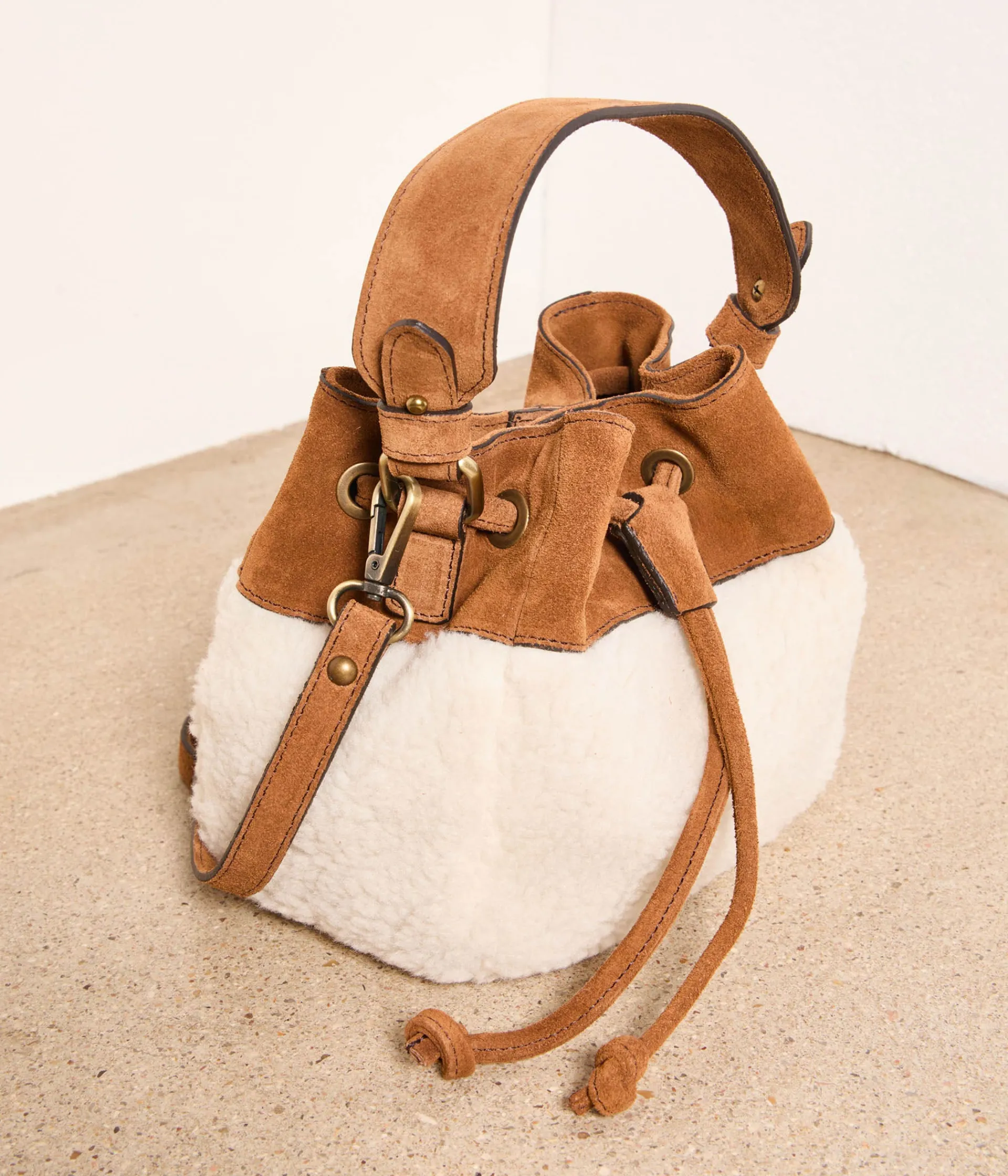 Mellow Yellow Sacs, Pochettes-Sac seau écru Folk