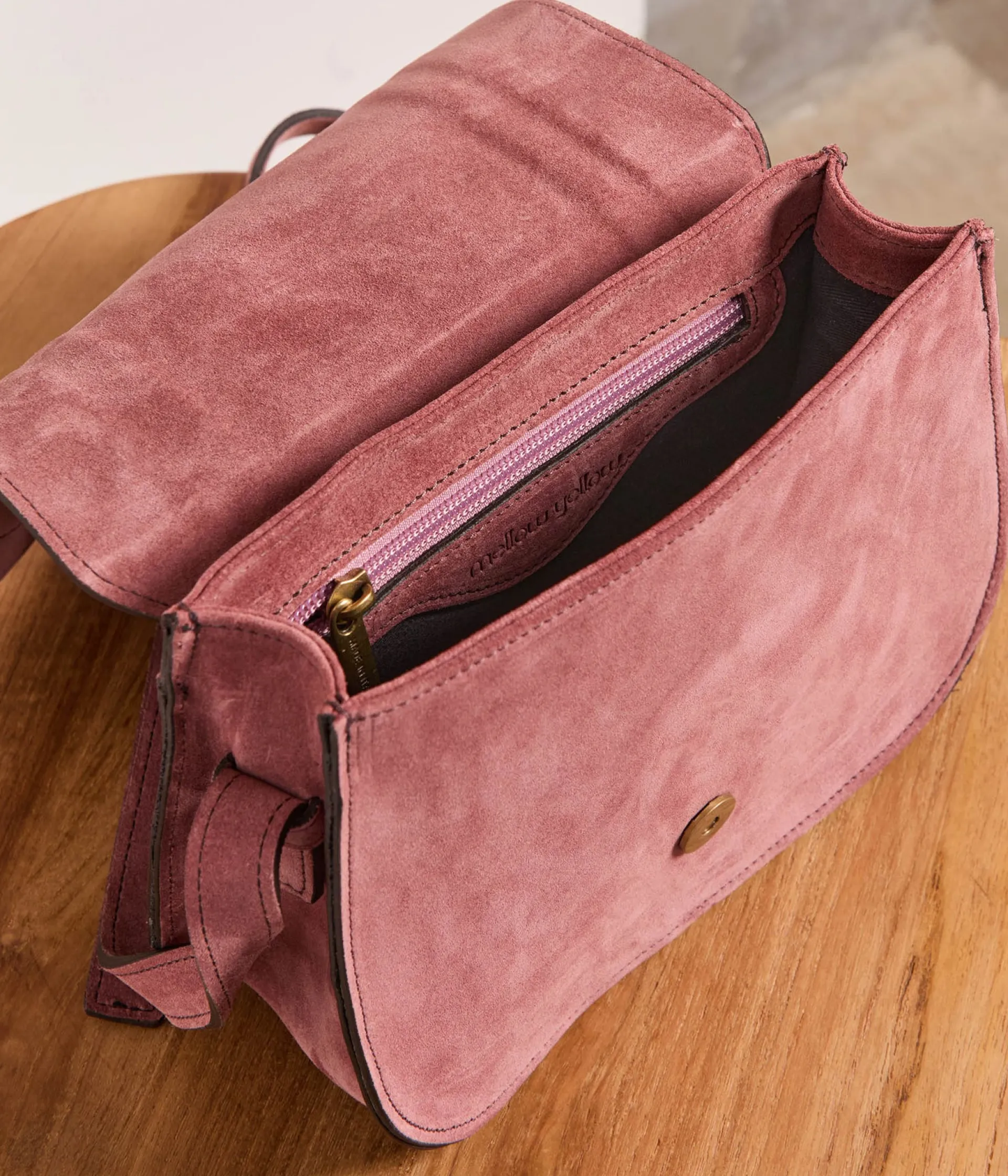Mellow Yellow Sacs, Pochettes-Sac velours rose Sybilla