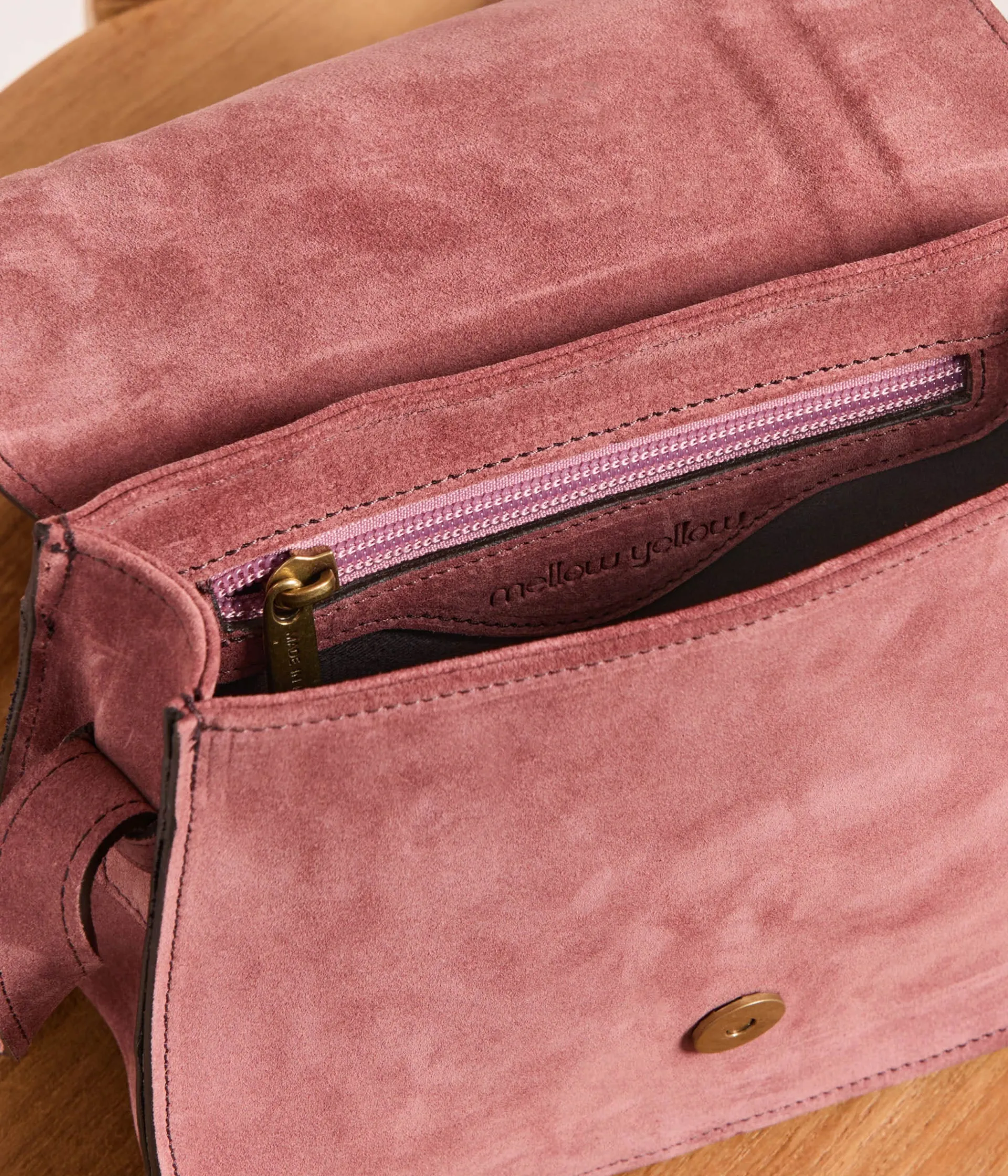 Mellow Yellow Sacs, Pochettes-Sac velours rose Sybilla