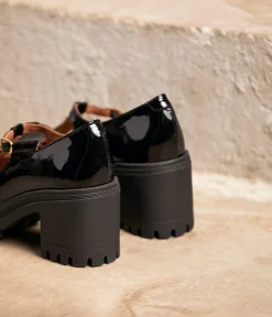 Femme Mellow Yellow Derbies, Mocassins-Salomés vernies Mutine