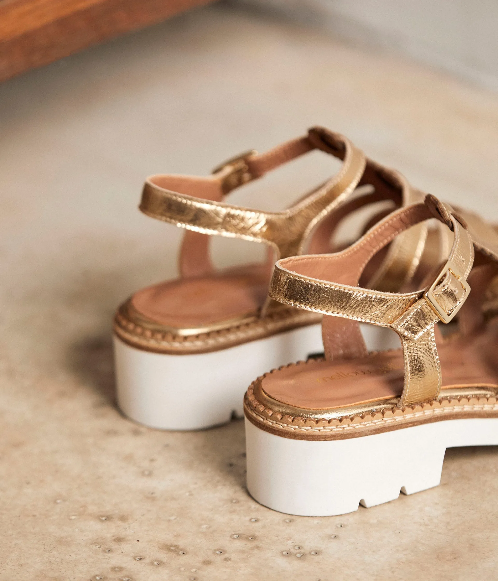 Femme Mellow Yellow Sandales-Sandale cuir dé Isidole