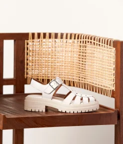 Femme Mellow Yellow Sandales-Sandales blanches Lison