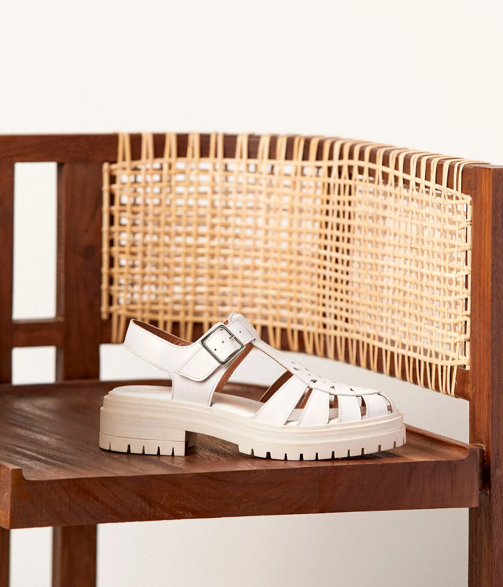 Femme Mellow Yellow Sandales-Sandales blanches Lison