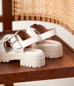 Femme Mellow Yellow Sandales-Sandales blanches Lison