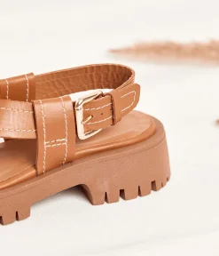 Femme Mellow Yellow Sandales-Sandales Brune