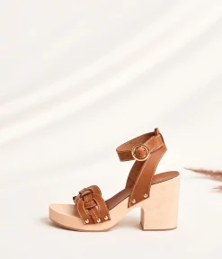 Femme Mellow Yellow Sandales-Sandales cognac Isabel