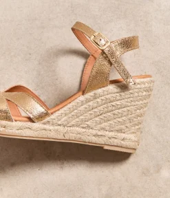 Femme Mellow Yellow Espadrilles-Sandales compensées dées Ellaria