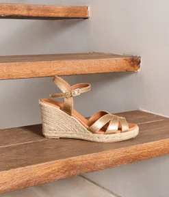 Femme Mellow Yellow Espadrilles-Sandales compensées dées Ellaria