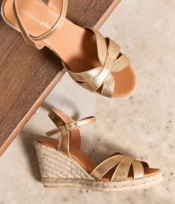 Femme Mellow Yellow Espadrilles-Sandales compensées dées Ellaria